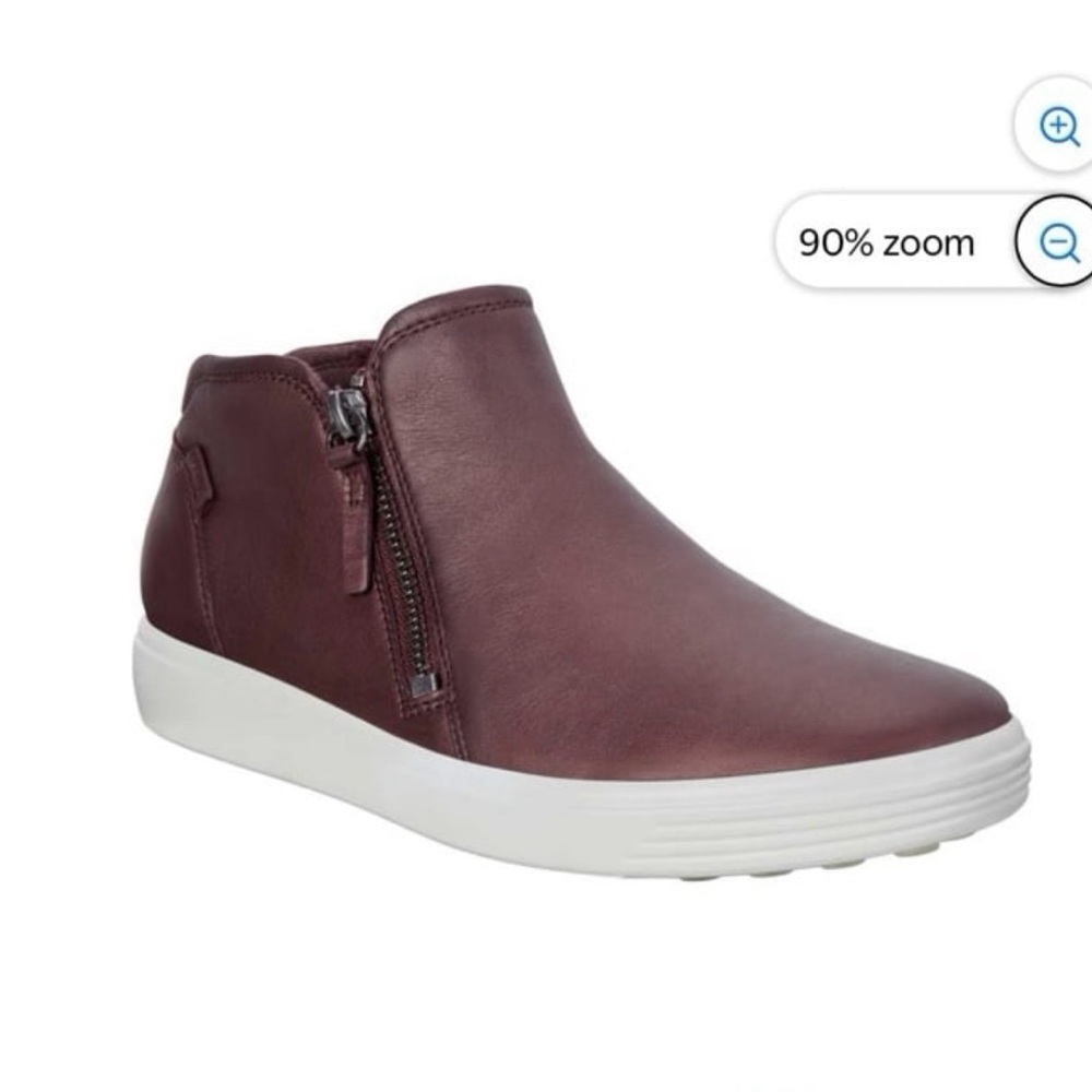 ECCO Women's Soft Zip Bootie Sneaker, fig Metallic,